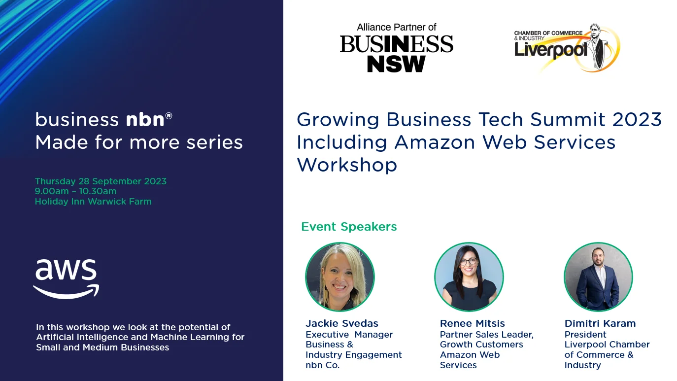 Growing Business Tech Summit 2023 - Including Amazon Web Services Workshop