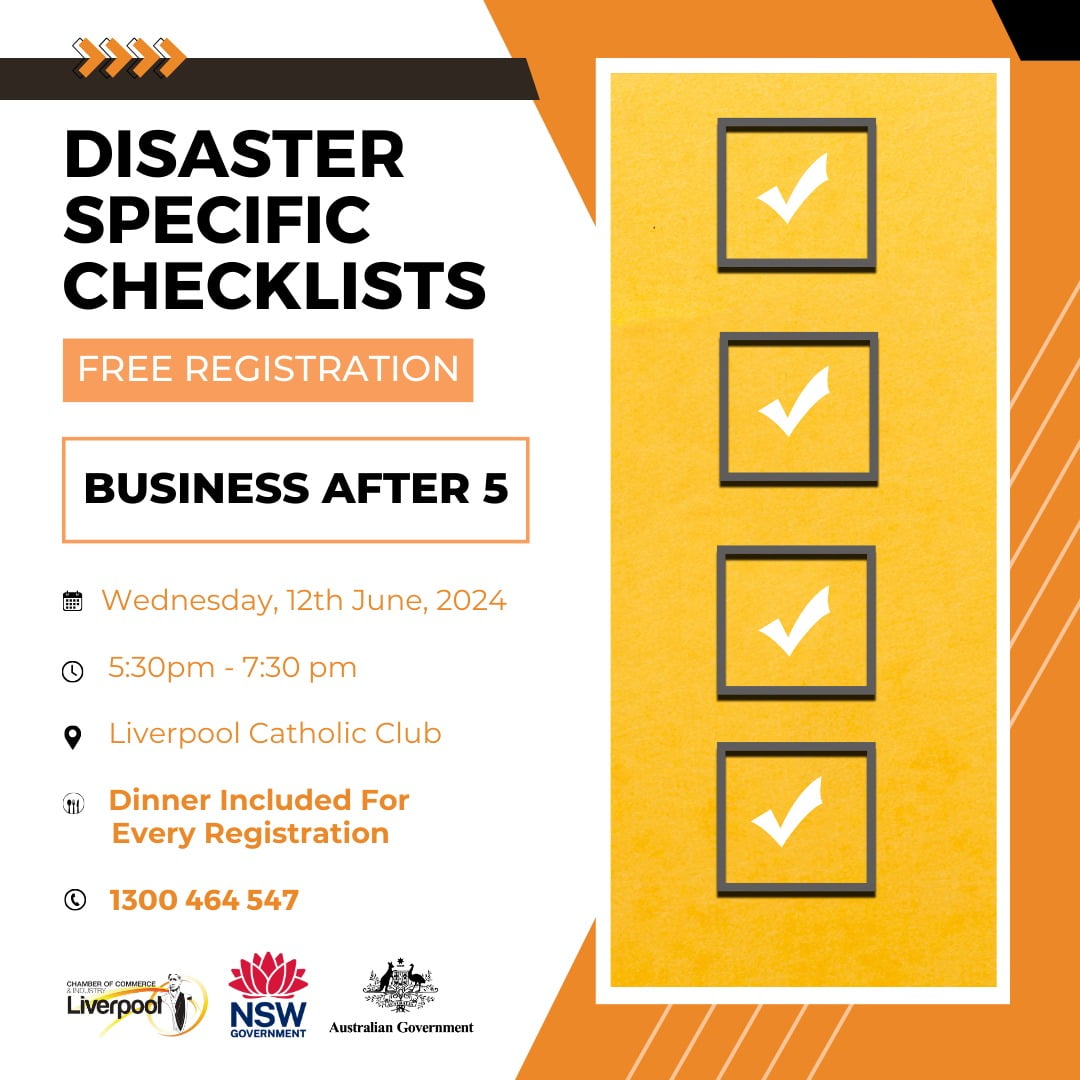 Disaster Risk Recovery Fund: "Disaster Specific Checklists" / Business After 5