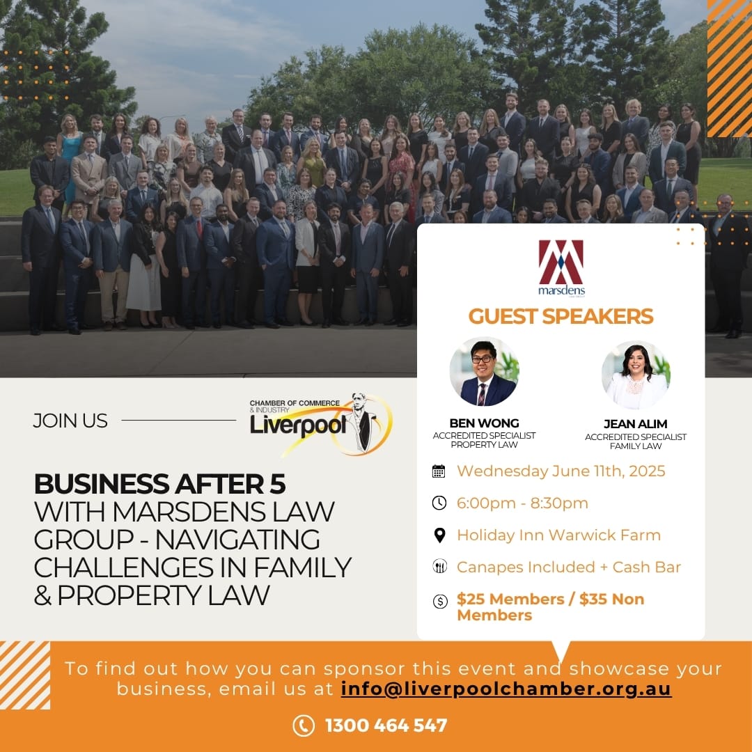 Business After 5 - [Marsdens Law Group - Navigating Challenges in Family and Property Law] - Jun 11th